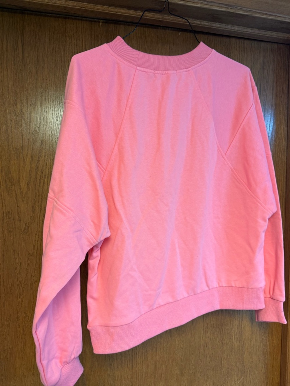 Coral Pink Lounge Set - Sweatshirt & Shorts - Picture 3 of 7